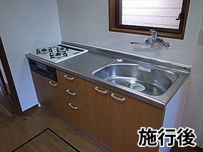 キッチン交換施工後